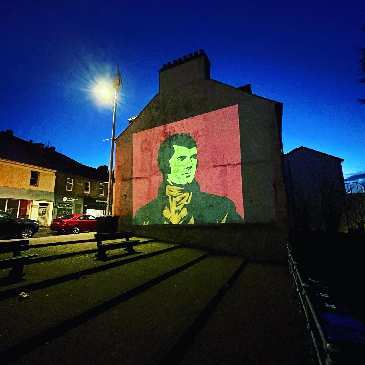 Burns Day 2021 projection advertising